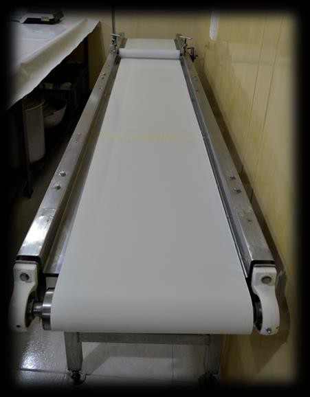 Banda sanitaria para proceso avicola