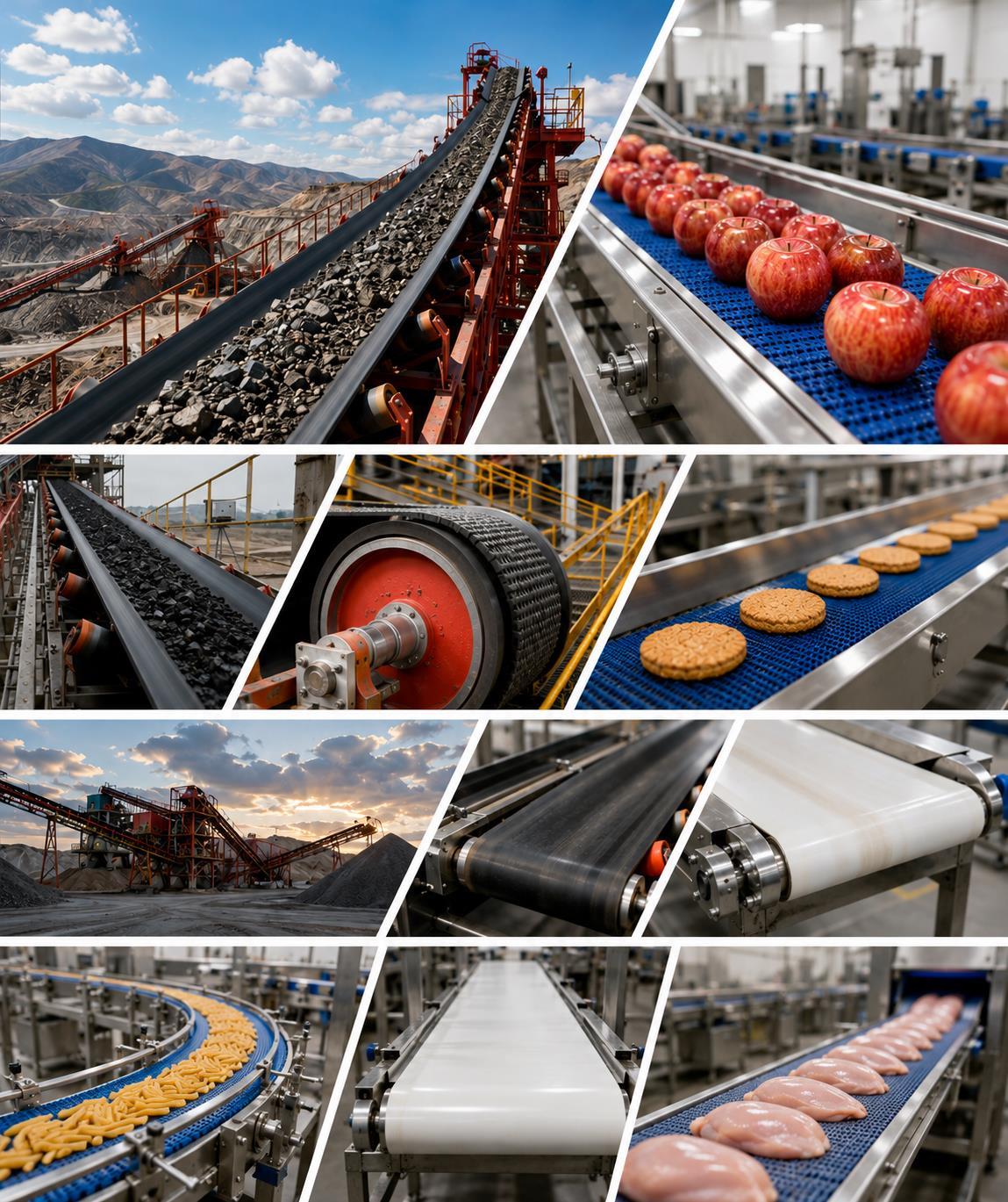 Soluciones en bandas transportadoras para mineria e industria alimenticia